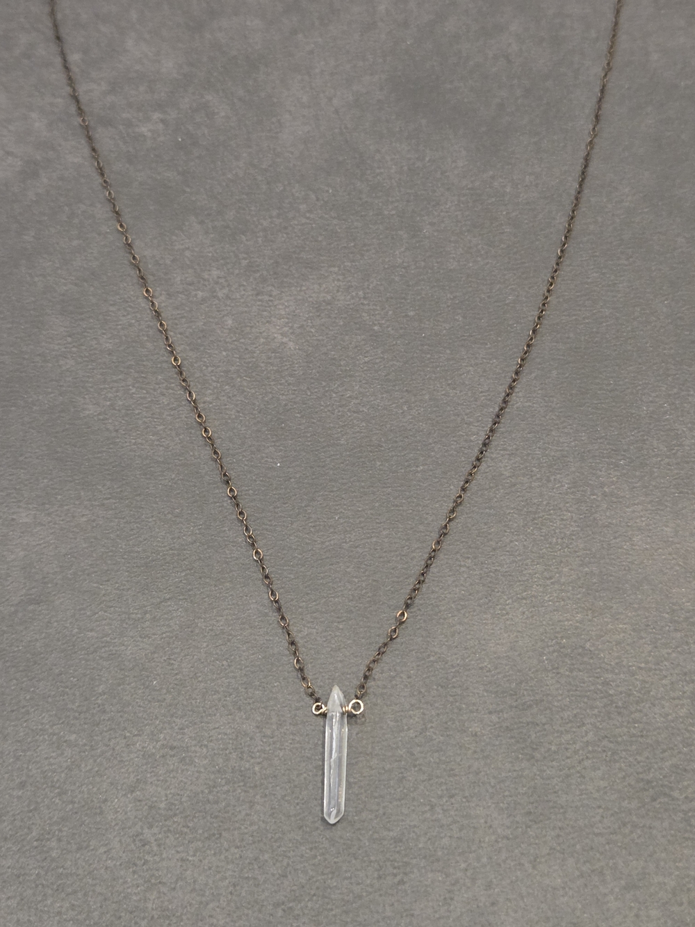 Delicate Clear Crystal Pendant Necklace - Women Jewelry